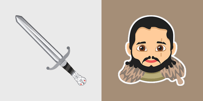 Jon Snow Longclaw custom cursor pack preview for Chrome, Edge and Windows