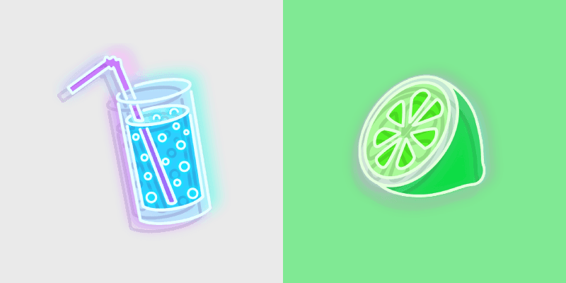 Lime Water custom cursor pack preview for Chrome, Edge and Windows