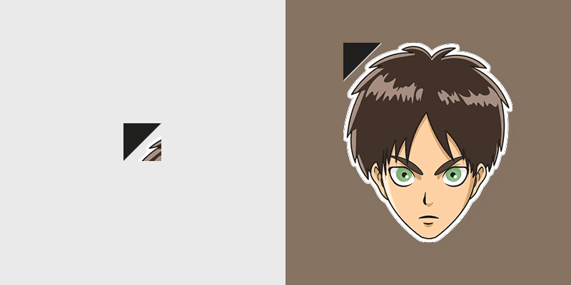 Eren Yeager custom cursor pack preview for Chrome, Edge and Windows