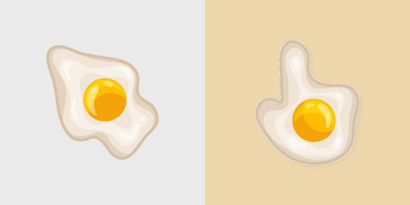 Egg Shell White custom cursor pack preview for Chrome, Edge and Windows