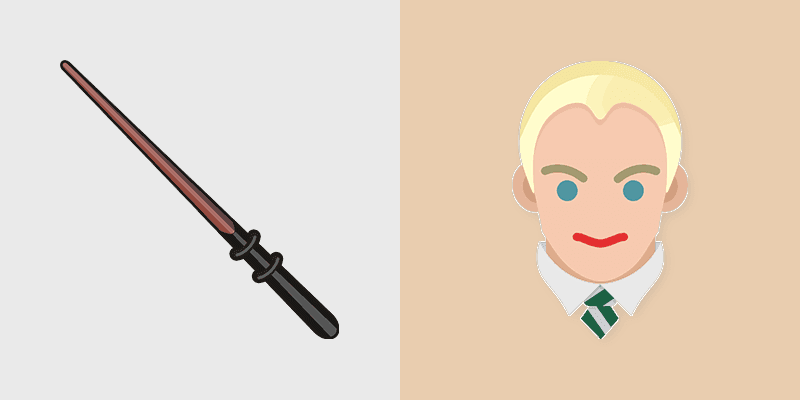 Draco Malfoy Wand custom cursor pack preview for Chrome, Edge and Windows