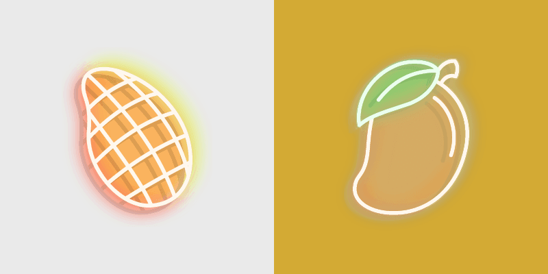 Tropical custom cursor pack preview for Chrome, Edge and Windows