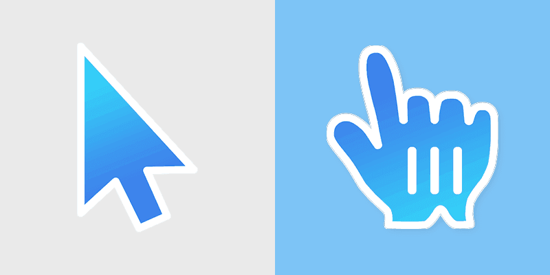 Summer Sky custom cursor pack preview for Chrome, Edge and Windows