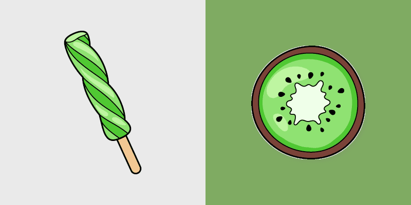 Cute Kiwi custom cursor pack preview for Chrome, Edge and Windows