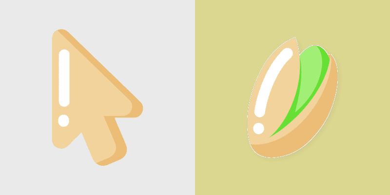 Pistachio Minimal custom cursor pack preview for Chrome, Edge and Windows