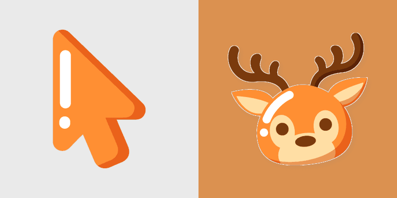 Wildlife Whimsy custom cursor pack preview for Chrome, Edge and Windows