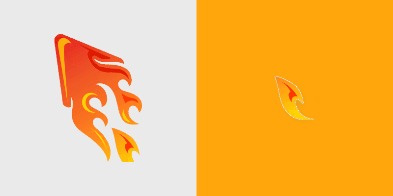 Flame custom cursor pack preview for Chrome, Edge and Windows