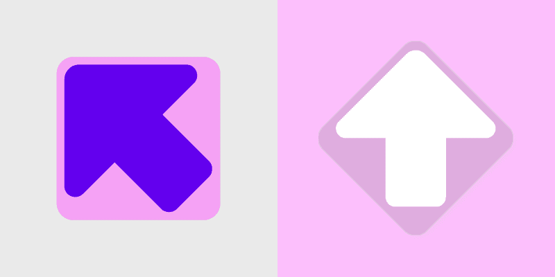 Pink Square custom cursor pack preview for Chrome, Edge and Windows