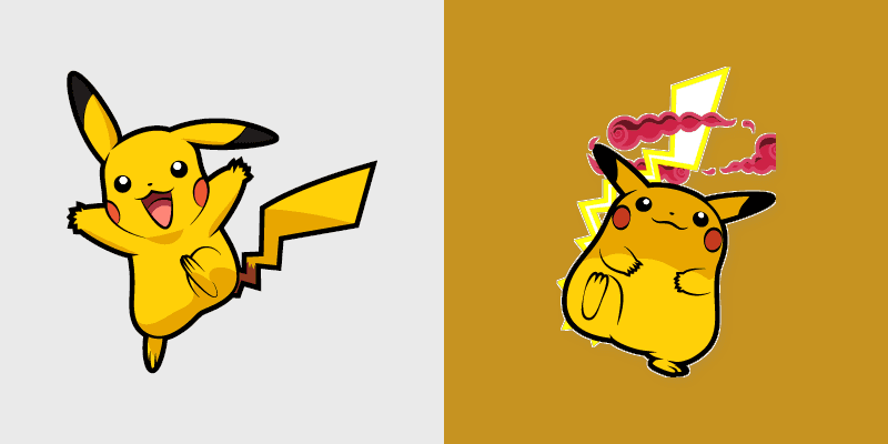 Cute Pikachu custom cursor pack preview for Chrome, Edge and Windows