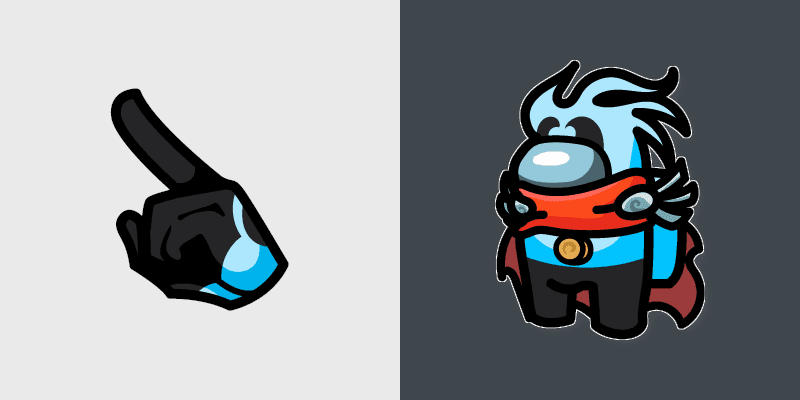 Captain Nimbus Crewmate custom cursor pack preview for Chrome, Edge and Windows