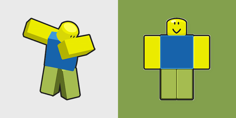 Dabbing Noob custom cursor pack preview for Chrome, Edge and Windows