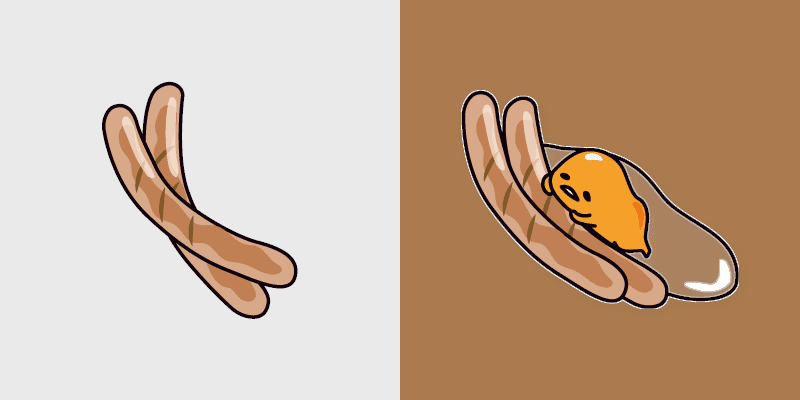 Gudetama custom cursor pack preview for Chrome, Edge and Windows