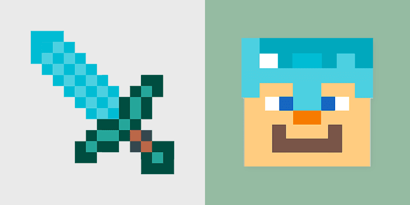 Grass Block custom cursor pack preview for Chrome, Edge and Windows