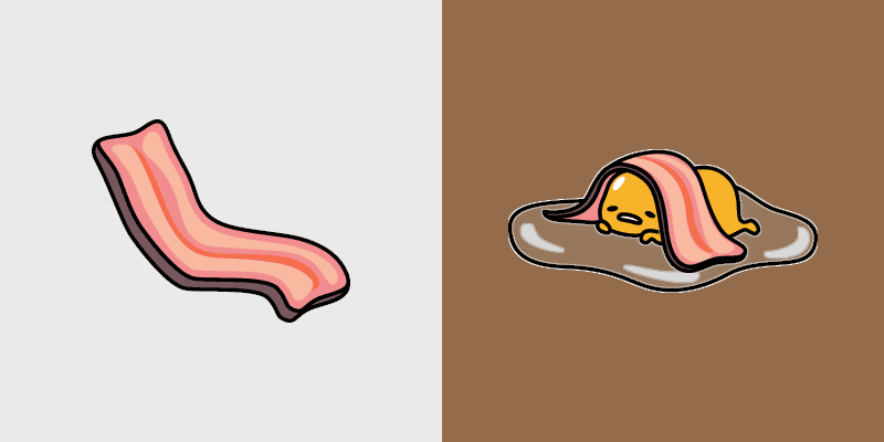 Lazy Egg's Bacon Buddy custom cursor pack preview for Chrome, Edge and Windows