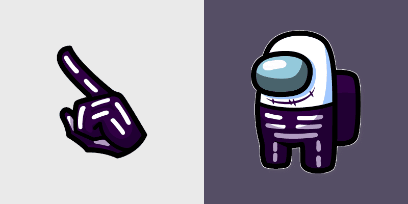 Spooky Skid Crewmate custom cursor pack preview for Chrome, Edge and Windows