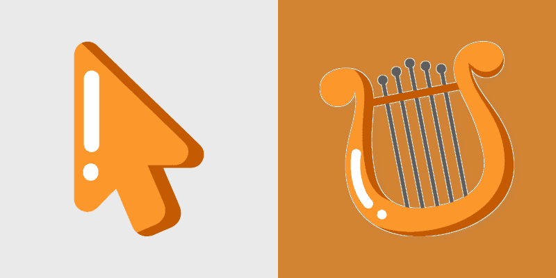 Greek Mythology Minimal custom cursor pack preview for Chrome, Edge and Windows