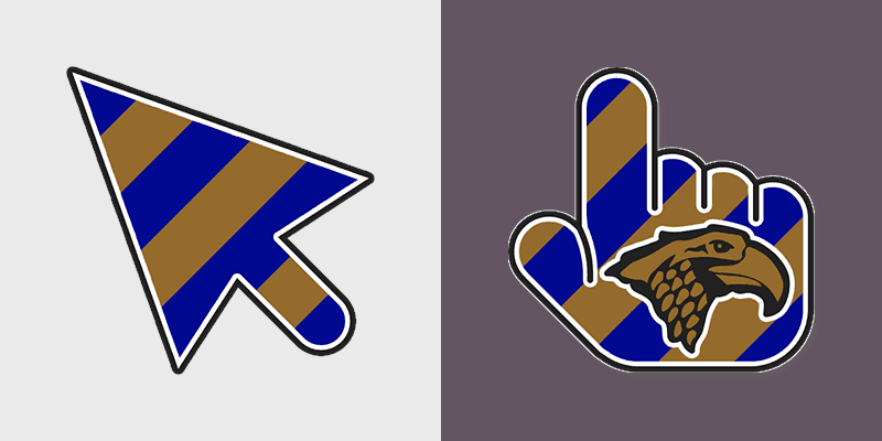 Ravenclaw House custom cursor pack preview for Chrome, Edge and Windows