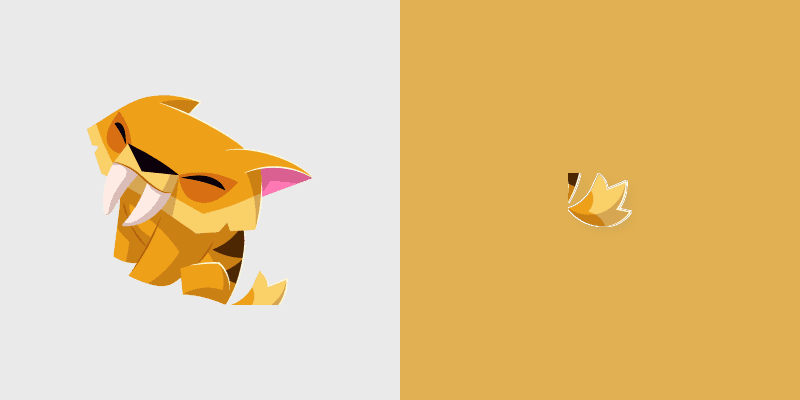 Sabertooth Tiger custom cursor pack preview for Chrome, Edge and Windows
