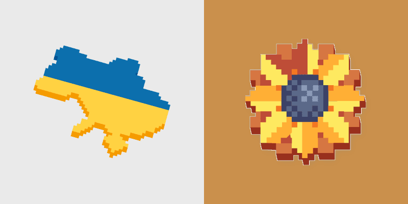Sunflower Ukraine custom cursor pack preview for Chrome, Edge and Windows