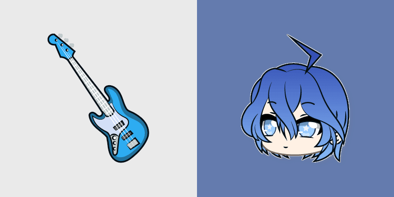 Luca Guitar custom cursor pack preview for Chrome, Edge and Windows