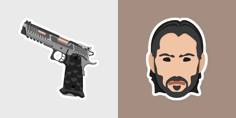 Wick's Combat custom cursor pack preview for Chrome, Edge and Windows