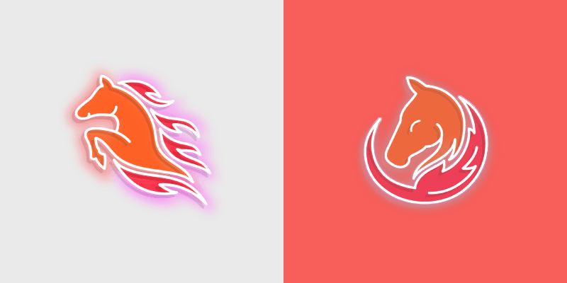 Fire Horse Frenzy custom cursor pack preview for Chrome, Edge and Windows