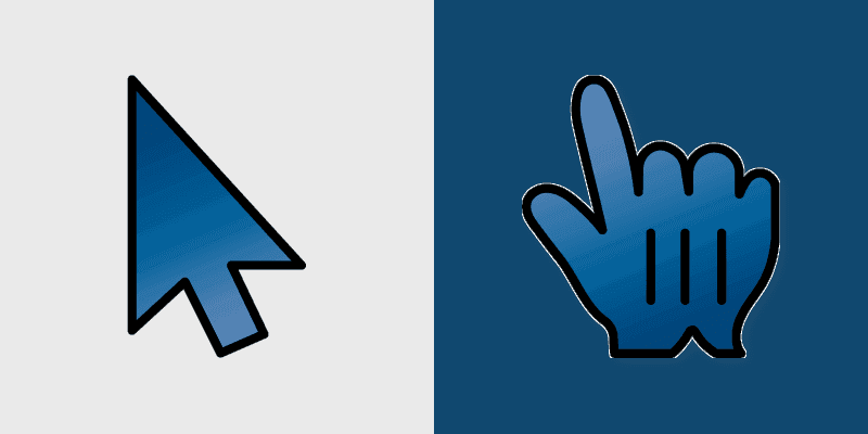 Electric Storm custom cursor pack preview for Chrome, Edge and Windows