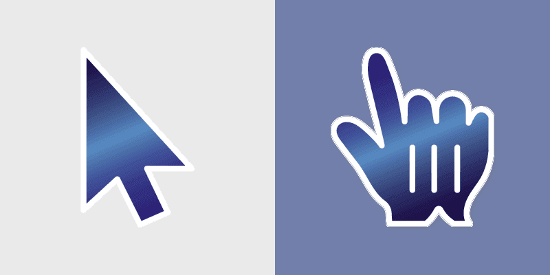 Sapphire Enchantment custom cursor pack preview for Chrome, Edge and Windows