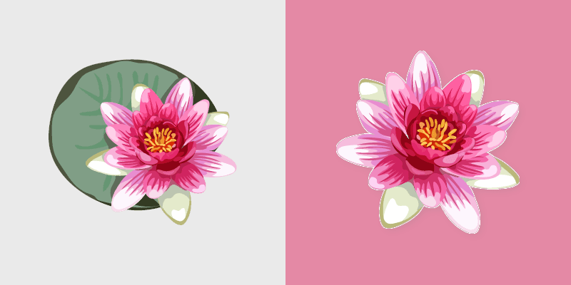 Charming Water Lily custom cursor pack preview for Chrome, Edge and Windows