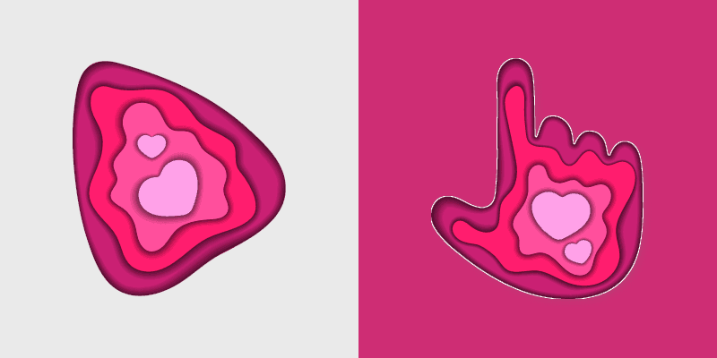 Love at First Sight custom cursor pack preview for Chrome, Edge and Windows