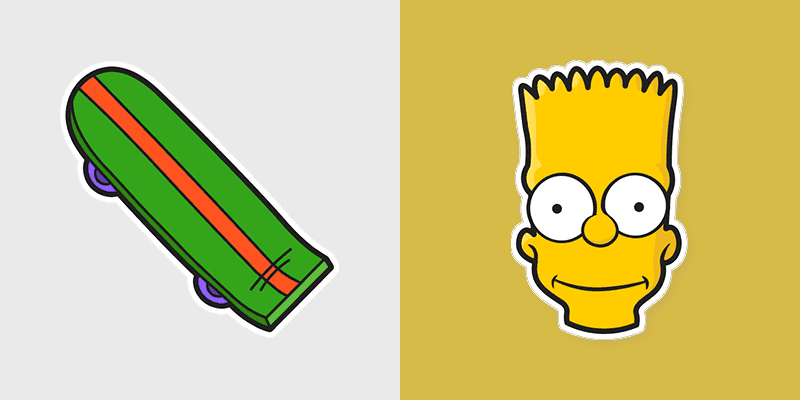 Simpsons Characters custom cursor collection preview