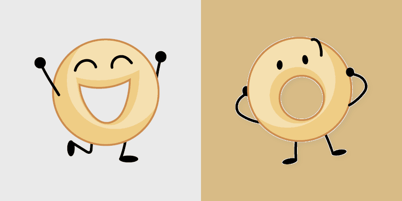 Donut custom cursor pack preview for Chrome, Edge and Windows
