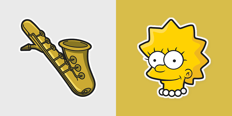 Lisa Simpson custom cursor pack preview for Chrome, Edge and Windows
