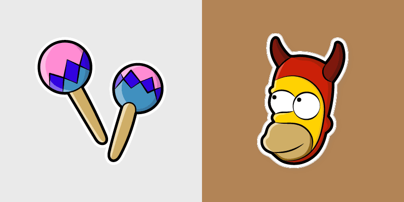 Evil Homer custom cursor pack preview for Chrome, Edge and Windows