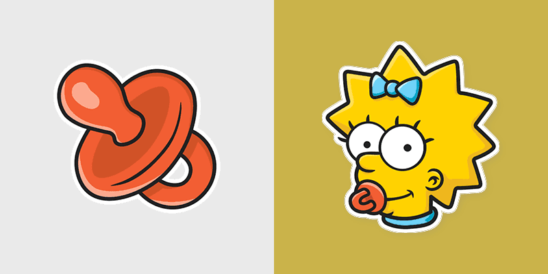 Maggie Pacifier custom cursor pack preview for Chrome, Edge and Windows