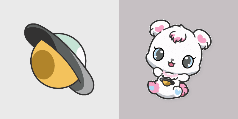 Labra Jewelpet custom cursor pack preview for Chrome, Edge and Windows