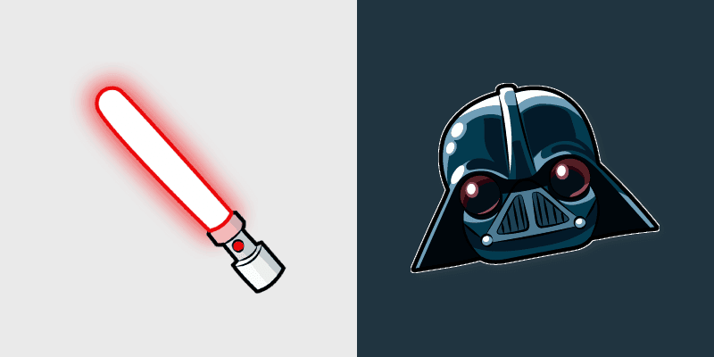 Darth Vader custom cursor pack preview for Chrome, Edge and Windows