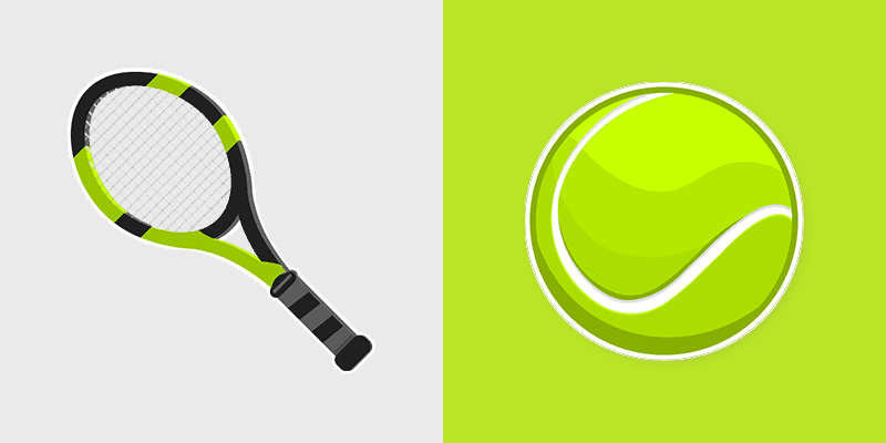 Tennis Fan custom cursor pack preview for Chrome, Edge and Windows