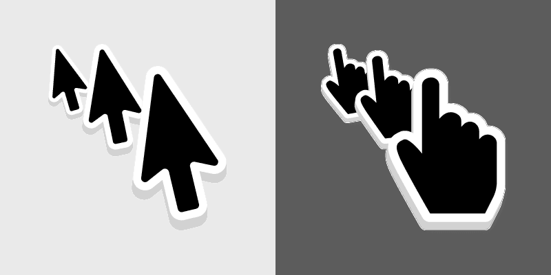 Enchanting Prank Cursors custom cursor pack preview for Chrome, Edge and Windows