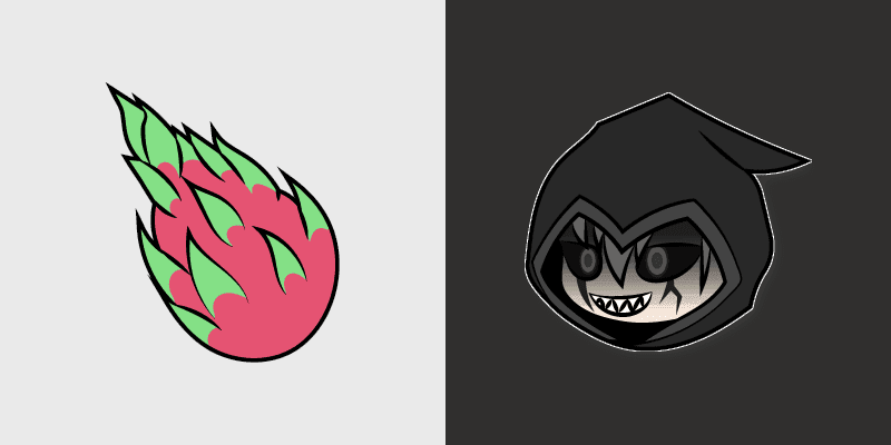 Shadow Dragon Fruit custom cursor pack preview for Chrome, Edge and Windows