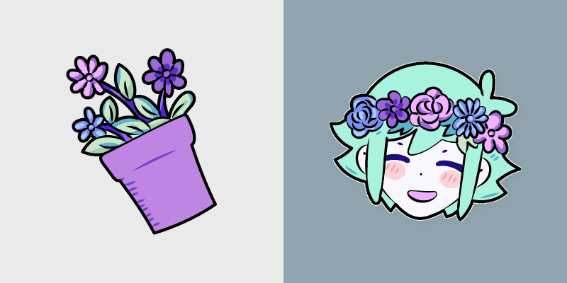 OMORI BASIL custom cursor pack preview for Chrome, Edge and Windows
