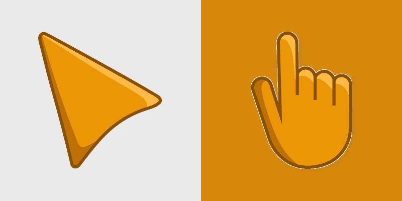 Honey Retro custom cursor pack preview for Chrome, Edge and Windows