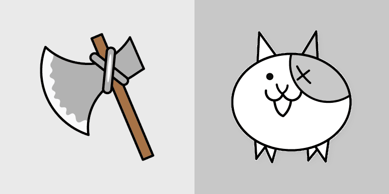 Battle Cats Axe Cat Custom Mouse custom cursor pack preview for Chrome, Edge and Windows