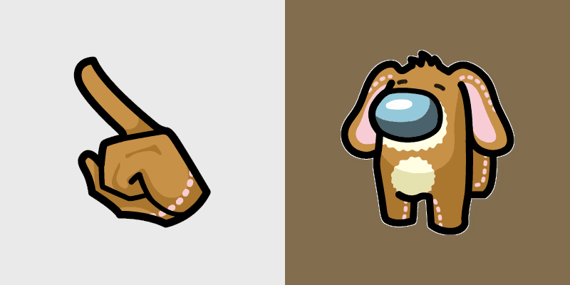 Sanrio Kurousa Crewmate custom cursor pack preview for Chrome, Edge and Windows