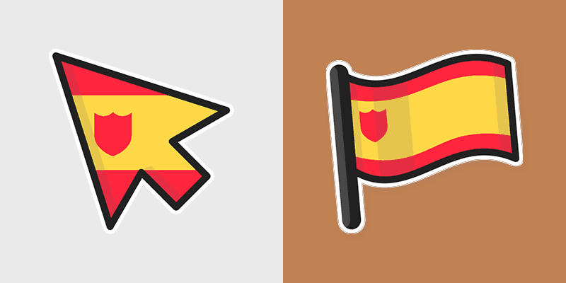 Country Flags Europe West custom cursor collection preview