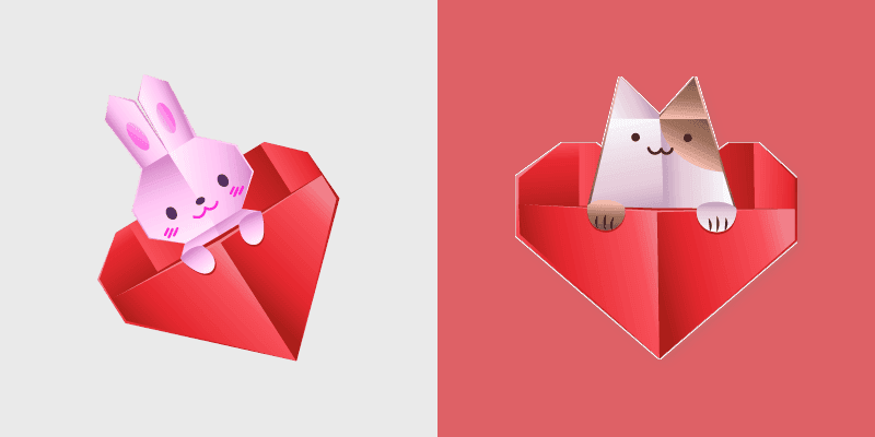 Origami Adorable Pack custom cursor pack preview for Chrome, Edge and Windows