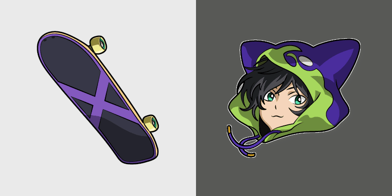 Miya Chinen Hoodie custom cursor pack preview for Chrome, Edge and Windows