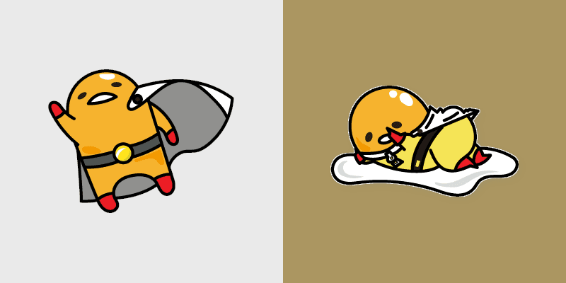 Gudetama & Saitama custom cursor pack preview for Chrome, Edge and Windows