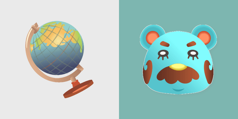 Beardo & Globe custom cursor pack preview for Chrome, Edge and Windows