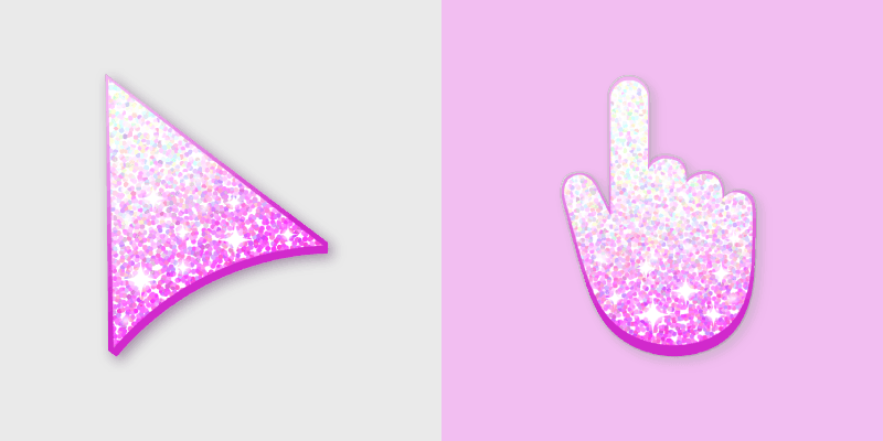 Glitter Palettes custom cursor collection preview